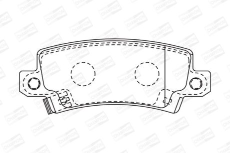 Колодки тормозные дисковые задні TOYOTA Corolla CHAMPION 572492CH