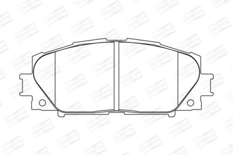 Колодки тормозные дисковые передні TOYOTA ALLION II (_T26_) 07-, PREMIO (_T26_) 07- CHAMPION 572578CH