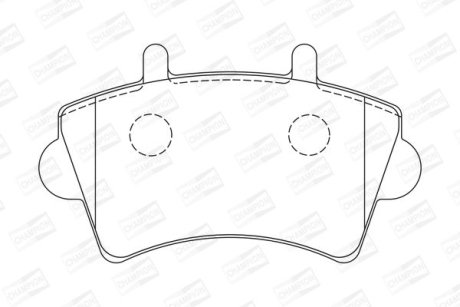 Колодки гальмівні дискові CHAMPION 573107CH
