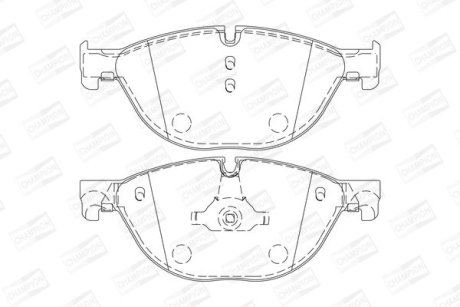 Колодки тормозные дисковые передні BMW 7 serie (08-) CHAMPION 573292CH