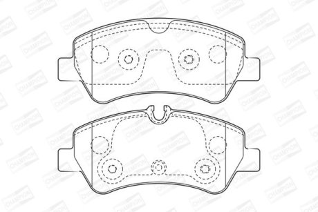 Колодки гальмівні дискові CHAMPION 573434CH (фото 1)