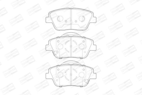 Колодки гальмівні дискові CHAMPION 573462CH