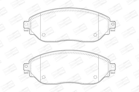 ТОРМОЗНЫЕ КОЛОДКИ ПЕРЕДН CHAMPION 573656CH