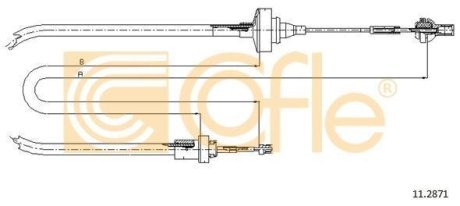 Трос сцепление COFLE 11.2871