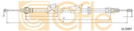 Трос ручного гальма зад. П Ford Galaxy (WA6) 2006/05-2015/06 COFLE 115497 (фото 1)