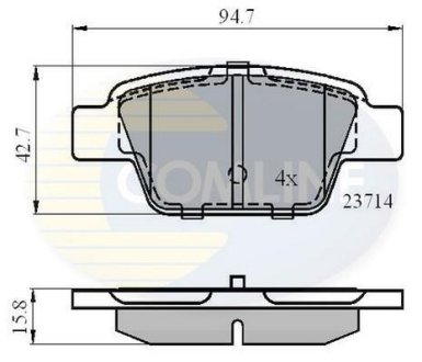 - Гальмівні колодки до дисків COMLINE CBP01039