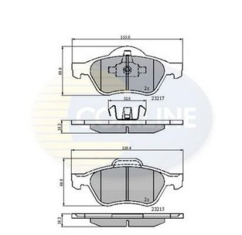 - Гальмівні колодки до дисків COMLINE CBP01115