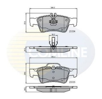 - Гальмівні колодки до дисків COMLINE CBP01118