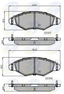 - Гальмівні колодки до дисків COMLINE CBP01131