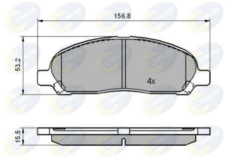 - Гальмівні колодки до дисків COMLINE CBP01606