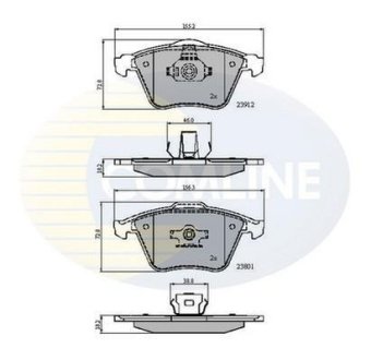 - Гальмівні колодки до дисків COMLINE CBP01607