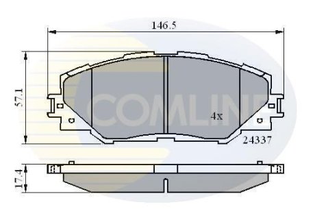 - Гальмівні колодки до дисків COMLINE CBP01625