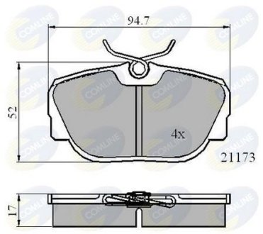 - Гальмівні колодки до дисків COMLINE CBP0361 (фото 1)