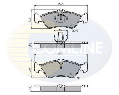 - Гальмівні колодки до дисків COMLINE CBP0478