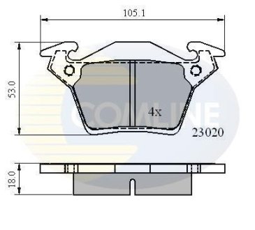 Автозапчасть COMLINE CBP0888