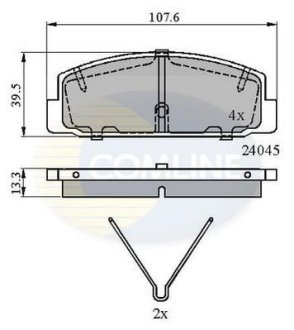 Автозапчасть COMLINE CBP0986