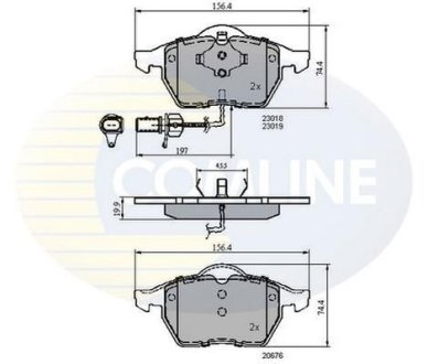 - Гальмівні колодки до дисків COMLINE CBP11025 (фото 1)