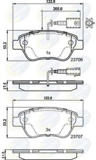 - Гальмівні колодки до дисків COMLINE CBP11037 (фото 1)