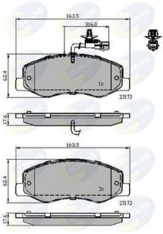 - Гальмівні колодки до дисків COMLINE CBP12108 (фото 1)