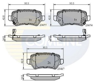 - Гальмівні колодки до дисків COMLINE CBP31551