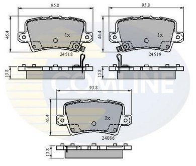 - Гальмівні колодки до дисків COMLINE CBP31587 (фото 1)