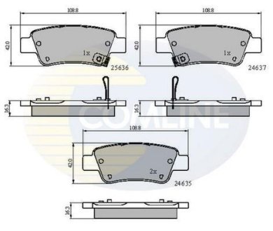 - Гальмівні колодки до дисків COMLINE CBP31674