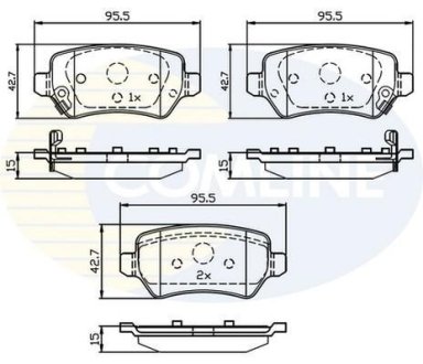 - Гальмівні колодки до дисків COMLINE CBP32239 (фото 1)