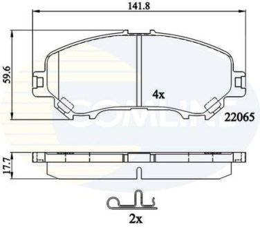 - Гальмівні колодки до дисків COMLINE CBP32278
