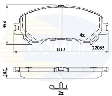 - Гальмівні колодки до дисків COMLINE CBP32304