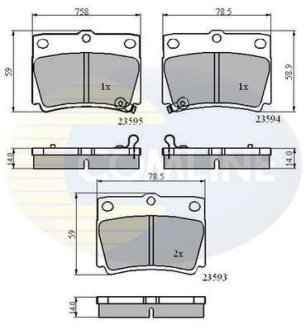 Автозапчасть COMLINE CBP3775