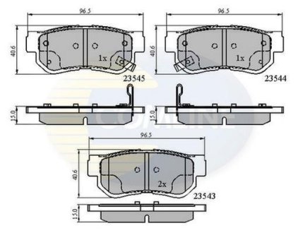 - Гальмівні колодки до дисків COMLINE CBP3935 (фото 1)