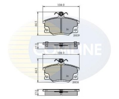 - Гальмівні колодки до дисків COMLINE CBP4137 (фото 1)