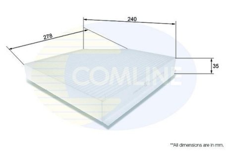 - Фільтр салону (аналогWP9328/LAK386) COMLINE EKF106