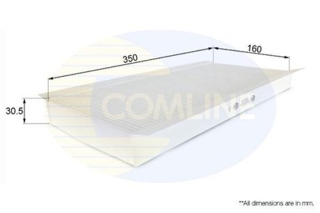 - Фільтр салону (аналогWP6936/LA78) COMLINE EKF113