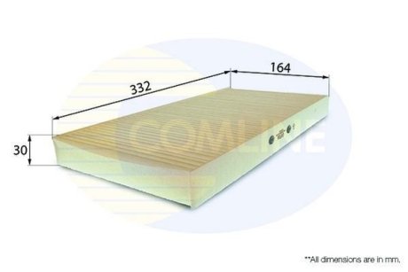 - Фільтр салону (аналогWP9034/LA117) COMLINE EKF116 (фото 1)
