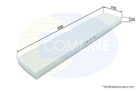 - Фільтр салону (аналогWP6848/LA226) COMLINE EKF131