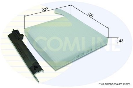 - Фільтр салону (аналогWP6990/LA230) COMLINE EKF183 (фото 1)