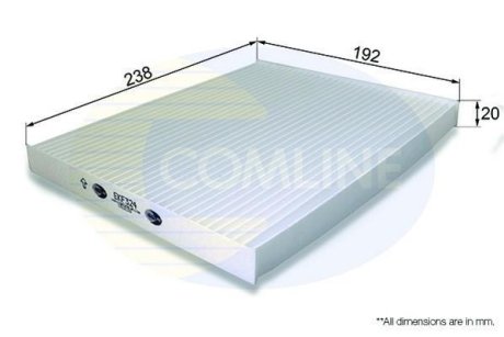 - Фільтр салону (аналогWP2064/LA464) COMLINE EKF324