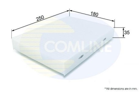 - Фільтр салону аналогWP2124) COMLINE EKF386