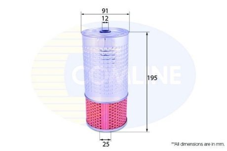 - Фільтр оливи (аналогWL7001/OX78D) COMLINE EOF129