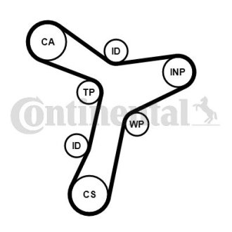 Ремінь ГРМ CONTINENTAL Contitech CT1229