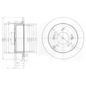 Гальмiвнi диски Delphi BG3799