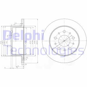 Тормозной диск Delphi BG3853