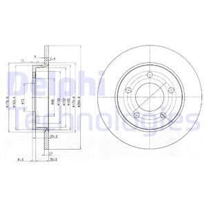 TARCZA HAM.TYL Delphi BG4025C