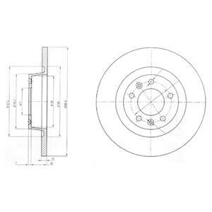 Тормозной диск Delphi BG4085