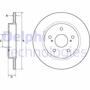 ДИСК гальмівний Delphi BG4183C