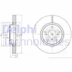 Тормозной диск Delphi BG4236C