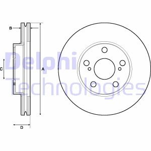 Гальмівний диск Delphi BG4711C