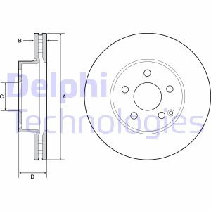 TARCZA HAM.MERCEDES C W204 07- Delphi BG4945C