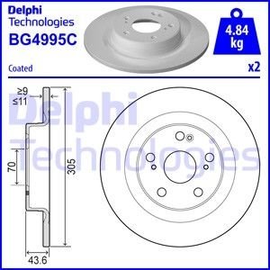 Фото tarcza ham.tyl Delphi BG4995C TARCZA HAM.TYL Delphi BG4995C
